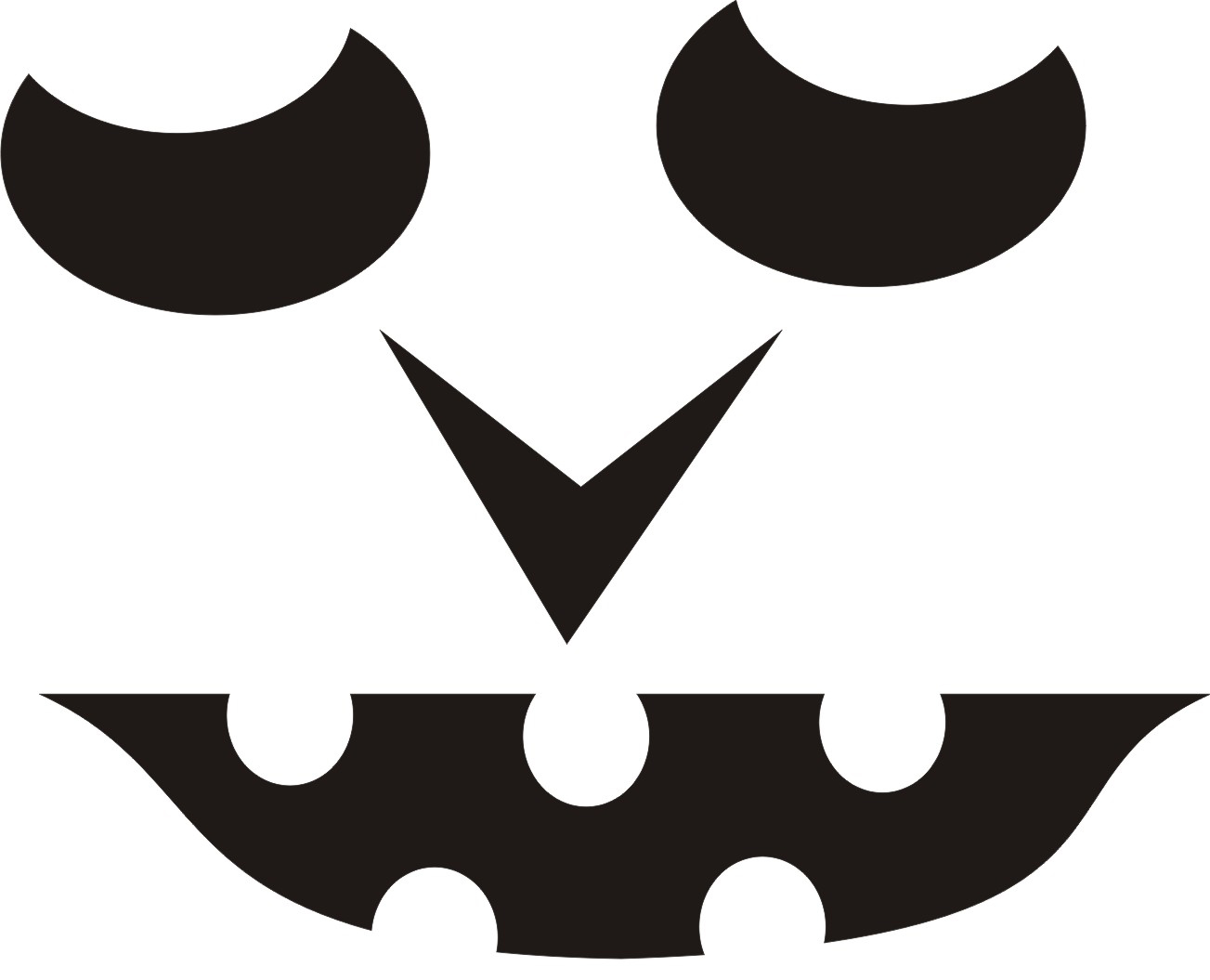 Fun Pumpkin Face Free Pumpkin Carving Template 9st Street Holiday 