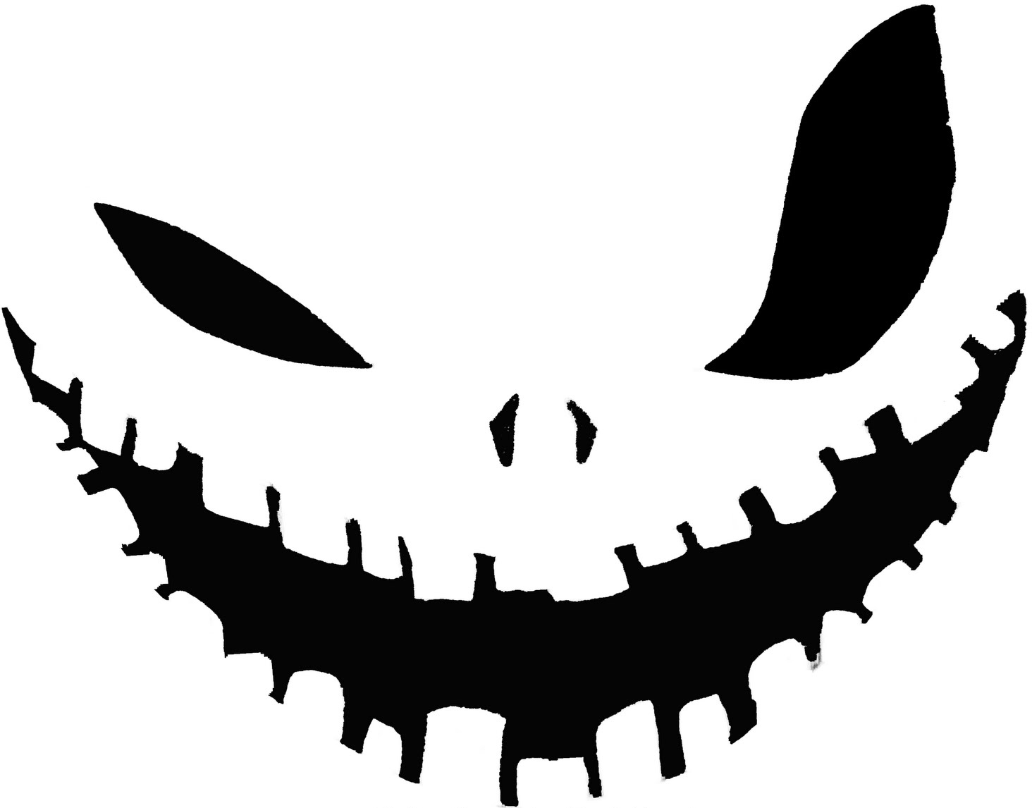 big_eye_wicked_smile Pumpkin Face Free Pumpkin Carving Template | 9st