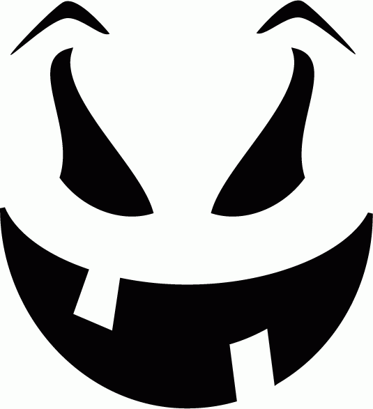 toothy_smile Pumpkin Face Free Pumpkin Carving Template | 9st Street ...
